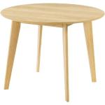 Tables de salle à manger rondes marron en bois 4 places diamètre 100 cm 
