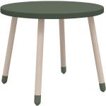 Tables rondes Flexa vert d'eau en frêne diamètre 47 cm 