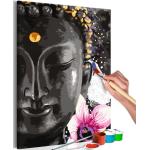 Tableaux sur toile Paris Prix multicolores en pin à motif Bouddha en promo 