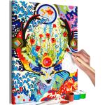 Tableaux sur toile Paris Prix multicolores en pin Cerf en promo 