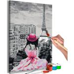 Tableaux sur toile Paris Prix multicolores en pin Tour Eiffel en promo 