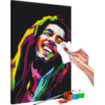 Tableau à peindre soi-même peinture par numéros motif Bob Marley 40x60 cm 11_0012393