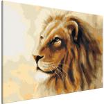 Tableau à peindre soi-même peinture par numéros motif Lion King 60x40 cm TPN110104