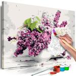 Tableau à Peindre Soi-Même Vase & Flowers 40x60cm - Paris Prix