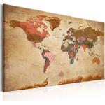 Meubles Paris Prix multicolores en pin imprimé carte du monde enfant en promo 