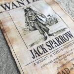 Tableau Sur Toile Poster "Wanted De Pirates Des Caraïbes - Jack Sparrow Oeuvre D'art Captain Sparrow