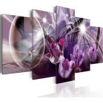 Tableau toile de décoration motif tulipe violette 100x50cm DEC110114/2