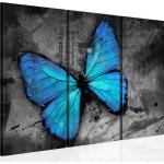 Tableaux sur toile noirs en bois à motif papillons modernes 