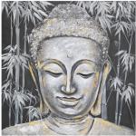 Tableaux sur toile Atmosphera marron en pin à motif Bouddha 