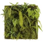 Tableau végétal plantes artificielles 100x100