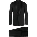 Vestes longues Tagliatore noires en satin à manches longues Taille 3 XL classiques pour homme 