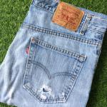 Jeans boyfriend troués plus size W36 L32 look vintage pour femme 