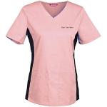 Chemises rose pastel avec broderie stretch Taille XL look fashion pour femme 
