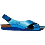 Sandales plates Take me bleu électrique Pointure 36 avec un talon jusqu'à 3cm look fashion pour femme 