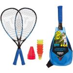 Talbot Torro Talbot-Torro Speed-Badminton Set SPEED 6600, set complet, 2 raquettes en aluminium 58,5cm, 6 volants résistants au vent, plots de marquage, sac tendance, bleu-noir, 490116