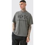 T-shirts boohooMAN gris AC/DC Taille L pour homme 