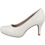 Escarpins talon aiguille Tamaris blancs à talons aiguilles pour pieds étroits Pointure 39 look fashion pour femme en promo 