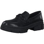 Chaussures casual Tamaris noires en cuir Pointure 40 look casual pour femme en promo 