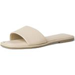 Sandales plates Tamaris blanc d'ivoire en cuir lisse Pointure 36 look fashion pour femme 