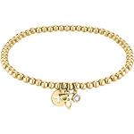 Bracelets de perles Tamaris dorés en acier look fashion pour femme en promo 