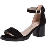 Sandales à talons Tamaris noires Pointure 37 avec un talon entre 5 et 7cm look fashion pour femme en promo 