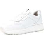 Chaussures de sport Tamaris blanches en cuir Pointure 41 look fashion pour femme 