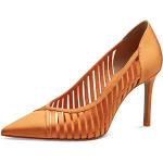 Escarpins Tamaris orange en cuir en cuir Pointure 37 look fashion pour femme 