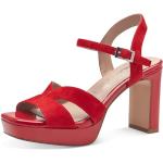 Sandales à talons Tamaris rouges Pointure 35 look fashion pour femme 