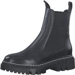 Boots Chelsea Tamaris noires en cuir Pointure 38 look fashion pour femme 
