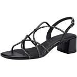 Sandales à talons Tamaris noires à boucles Pointure 38 look fashion pour femme en promo 