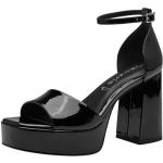 Sandales à talons Tamaris noires Pointure 35 avec un talon de plus de 9cm look fashion pour femme en promo 