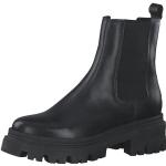 Boots Chelsea Tamaris noires en cuir Pointure 35 look fashion pour femme 