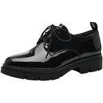 Chaussures casual Tamaris noires à lacets Pointure 36 look casual pour femme en promo 