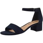 Sandales à talons Tamaris bleues Pointure 37 avec un talon entre 3 et 5cm look fashion pour femme 