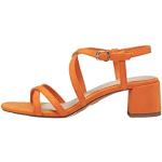 Sandales à talons Tamaris orange à boucles Pointure 36 look fashion pour femme 