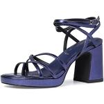 Sandales à talons Tamaris bleu marine à boucles Pointure 40 look fashion pour femme en promo 