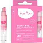 Tanita Click Pen, épilation à la cire faciale de précision pour les sourcils et les mouchettes, kit stylo cire + 20 bandes + lingette post épilation, pour tous les types de peau, rose