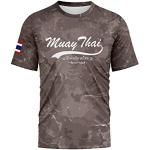 T-shirts techniques TAO gris camouflage respirants à manches courtes à col rond Taille XXL look fashion pour homme 