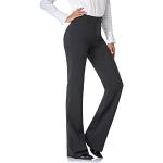 Pantalons thais gris foncé Taille XL petite coupe bootcut pour femme 
