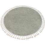Tapis BERBER carré 9000 gris Franges berbère marocain shaggy 120x120 cm
