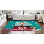 Tapis ronds turquoise 