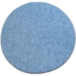 Tapis ronds Dywany Łuszczów bleues claires en polyamide diamètre 100 cm 