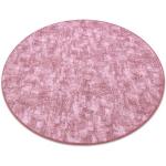 Tapis ronds Dywany Łuszczów rose pastel en polyamide diamètre 200 cm 