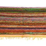Tapis en coton multicolores tressés en coton bio 