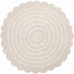 Tapis ronds Nattiot blancs en coton diamètre 150 cm pour enfant 