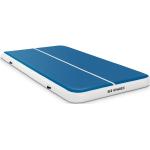 Gymrex - Tapis de Gymnastique Gonflable Exercice Air Track Tumbling Mat 3x2m Bleu-Blanc