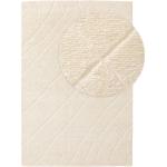 Tapis en laine blanc d'ivoire en laine 230x160 modernes 
