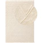 Tapis en laine blanc d'ivoire en laine 230x160 modernes 