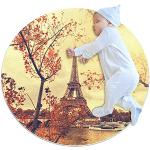 Tapis en coton Tour Eiffel pour enfant 