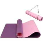 Tapis de yoga violets en latex 
